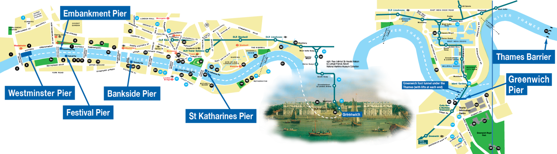 thames cruise route